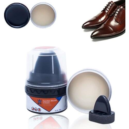 Boot Cleaner Shoe Wax Cleaning Wax Shoe Polish Maintenance Refurbished Shoe Wax Comes With Sponge Wipe Cleaning Tools
