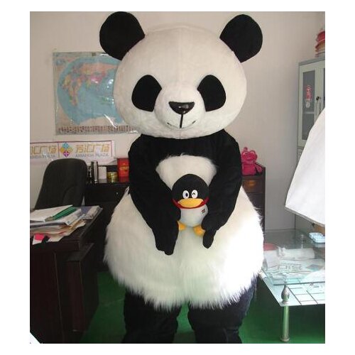 Wholesale - Lovely Panda Mascot Costume Adult Size Animal Theme Mascotte Mascota Outfit Suit Fancy Dress