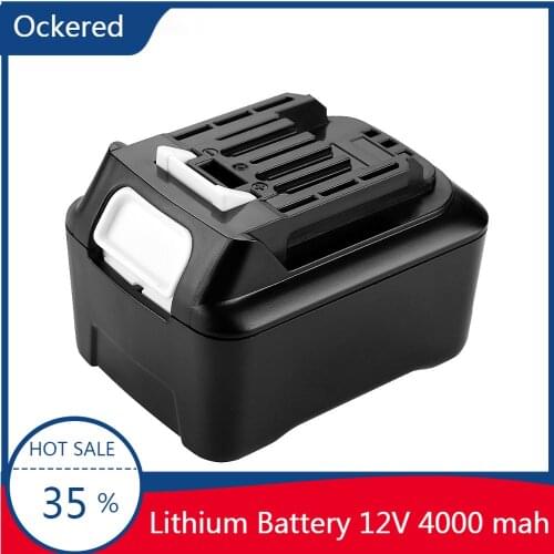 Ockered 12V 4.0Ah 4000mah Replacement Rechargeable Battery For Makita 1020 BL1020B BL1021B 12V Flat Plug Series Li-ion Battery