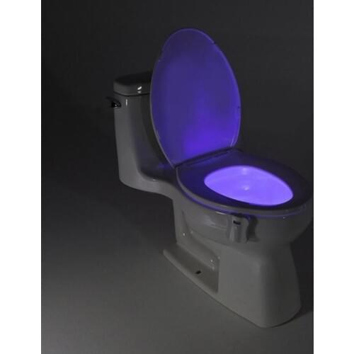 8 Color LED Toilet Nightlight Motion Activated Light Sensitive Dusk to Dawn Battery-operated Lamp With Motion Sensor Night Light