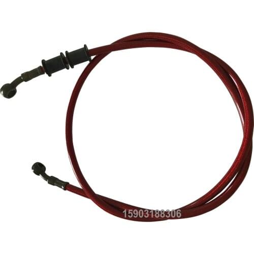 100cm Length Racing An3 1/8 S A E J1401 Braided Motorcycle Brake Hose Assembly Auto Clutch Cable With 10mm Banjo Eye Fitting