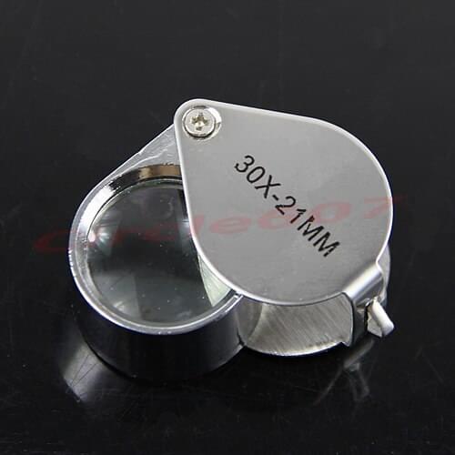 Jewelry Diamond Eye Loupe Magnifier Magnifying Glass Triplet Jewelers 30x21mm L15