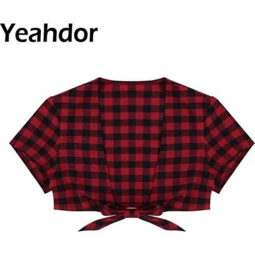 Summer Women Short Sleeve Deep V Mini Short Crop T-Shirt Plunge Open Front Tie Up Bolero Cardigan Fashion Crop Top Shrug Shirt