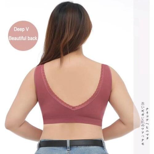 Sexy Sports Underwear Crop top For Women Cozy Wire Free Seamless Vest Bras Lingerie Push Up Chest Wrap Sports Top Large Size