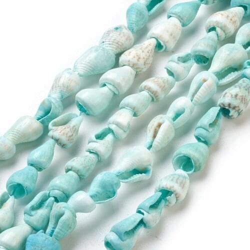 5 Strand Dyed Spiral Shell Beads 6mm for jewelry making DIY Bracelet Necklace Strands Decor,about 150~170pcs/strand,56"(142.2cm)
