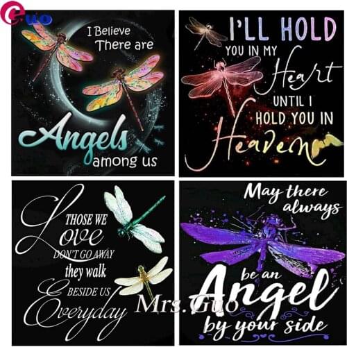 5d Diy Diamond Painting Dragonfly Angel Pictures Rhinestones Diamond Mosaic Dragonfly LOVE Embroidery Sale Home Decor
