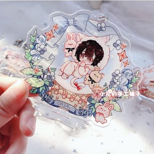 Anime Bungou Stray Dogs Nakajima Atsushi dazai osamu Chuya Cosplay Cartoon Garland Acrylic Figure Stand Keychain Pendant Gift