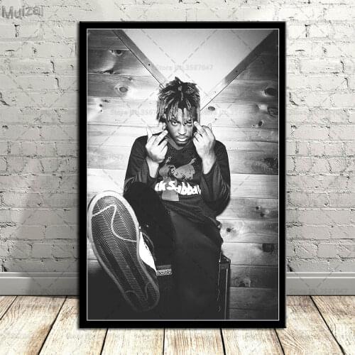 Art Poster Juice Wrld Rapper Music Singer Canvas Retro Wall Painting Pictures Prints for Living Room Home Decor