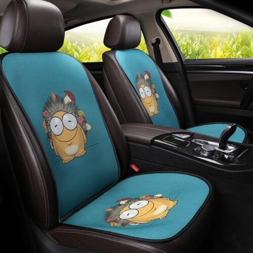 Car cushion single cartoon cool summer cushion single backrest cushion four seasons general ice silk seat