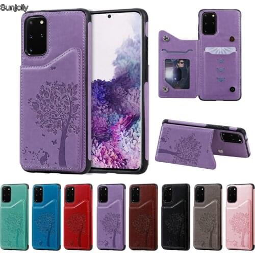 Sunjolly Tree & Cat Case for Huawei Mate 30 Pro Stand Card Sillicon Cover Anti-fall Phone Case for Huawei Mate 30 coque fundas