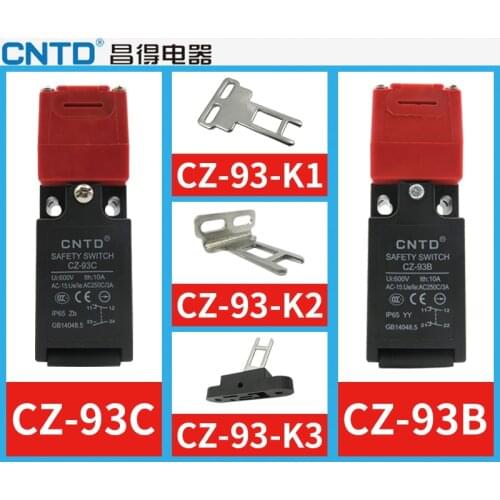 CNTD High Quality CZ-93C (1NO1NC) Safety door switch Limit switch Micro switch,Key Switch CZ-93B (2NC)