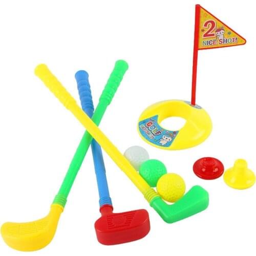 Children Simulation Golf Shaft Golfer Game Set Outdoor Sports Interactive Toy