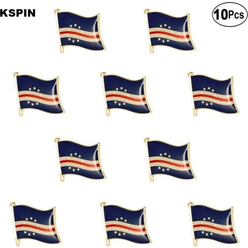 Cape Verde Flag Lapel Pin Flag badge Brooch Pins Badges 10Pcs a Lot