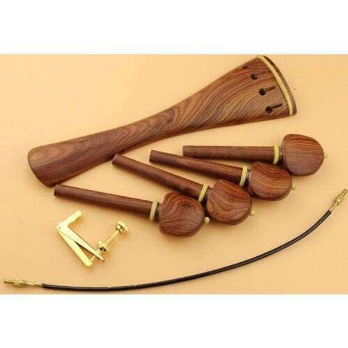1 set grade Red sandalwood 4/4 CELLO PARTS, tailpiece pegs tuners tail gut