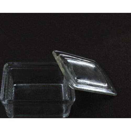 Laboratory Glass Coplin Staining Jar With Cover for glass object slide,10-Slide Type