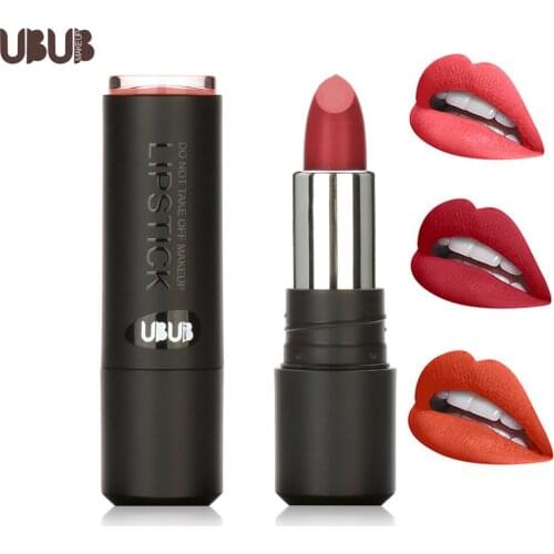 UBUB lip makeup matte lipstick waterproof long lasting moisture lips sexy red nude lip balm 12 colors lip pencil UB003