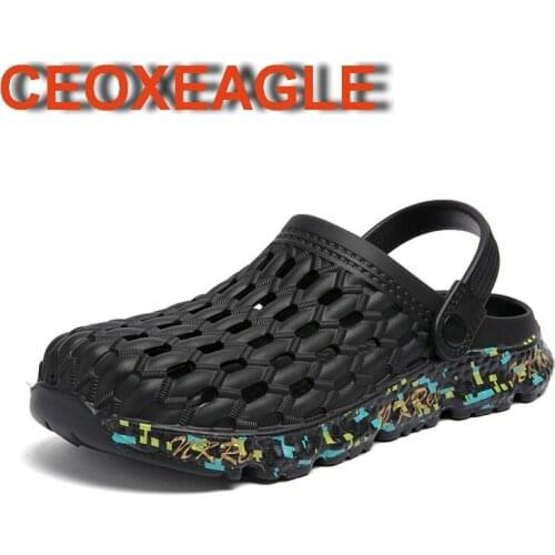 Men Garden Sandals Summer Outdoor EVA Slippers Shoe Boys Comfortable Slip On Clog Lightweight Water Quick Drying Shower Slippers