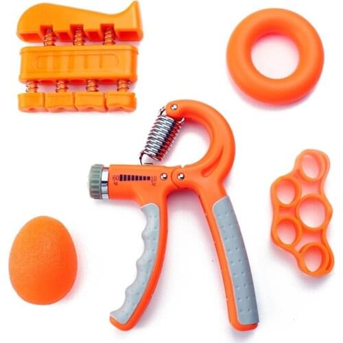 5 Pcs Counting Gripper Set Grip Pointer Finger Hand Strength Meter Training Dynamometer Capturing Hand Grip Power Device