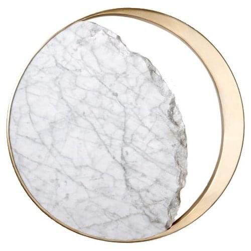 Postmodern Wall Lamp Simple Home Bedroom Wall Light Creative Natural Marble Light Luxury Showroom Window