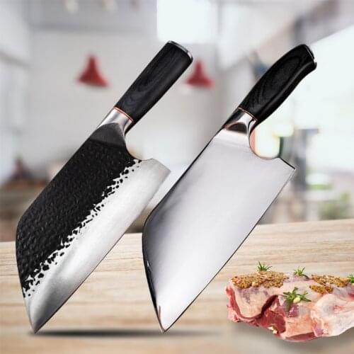 7.5inch Chefs Knife Forged Stainless Steel Slicing Knife Meat Bone Fish Vegetable Butcher Chopping Knife
