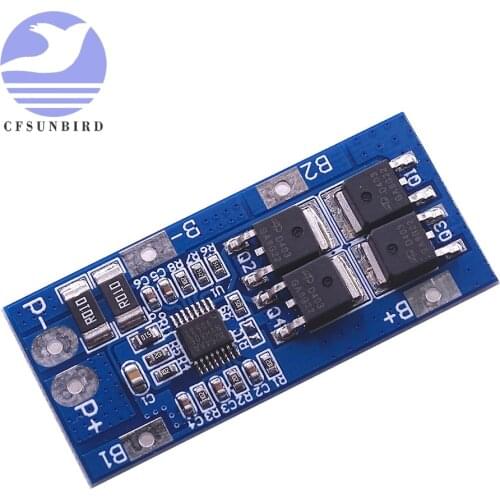 Updated version 3S 11.1V Lithium Battery Protection Board 10A Overcurrent 20A Current Limit AOD403+8254AA