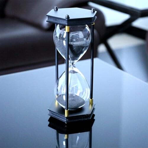 30 Minutes Hourglass Sand Timer Kitchen School Modern Wooden Hour Glass Sandglass Sand Clock Tea Timers Home Decoration Gift