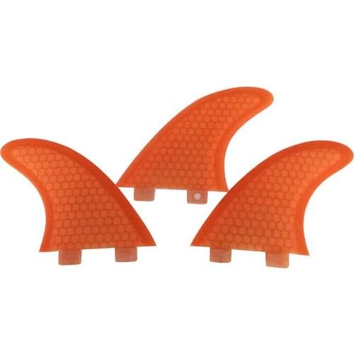 Surfboard fins FCS fin GX, G3,G5,G7 FIN orange Fibreglass Honeycomb surf fins