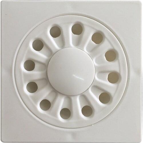 PP Bathroom Shower Square Floor Drain Hair Catcher Home Drain Protectors Furniture Hardware