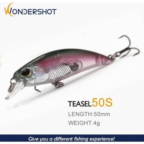 Wondershot A08 4g 5cm Small Minnow Sinking Jerkbait Wobblers Hard Bait Fishing Lures Crank fishing Tackle Bass Fresh Saltwater