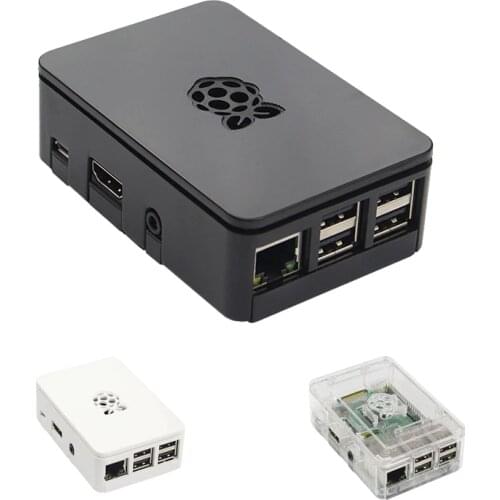 Raspberry Pi3 Model B+ ABS Case Black Transparent White Plastic Box Cover Shell Compatible Raspberry Pi 3Model B + Plus