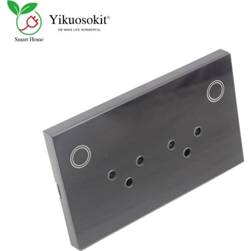 Modern Smart Home 2Gang Israeli Power Touch Intelligent Wall Socket Exclusive Patent Model 15A