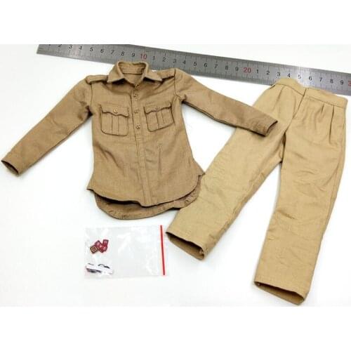 UD90031/6 Scale British Royal Air Service Regiment Lieutenant Colonel Mayne Uniform Model Full Set For Action Figure Body DIY