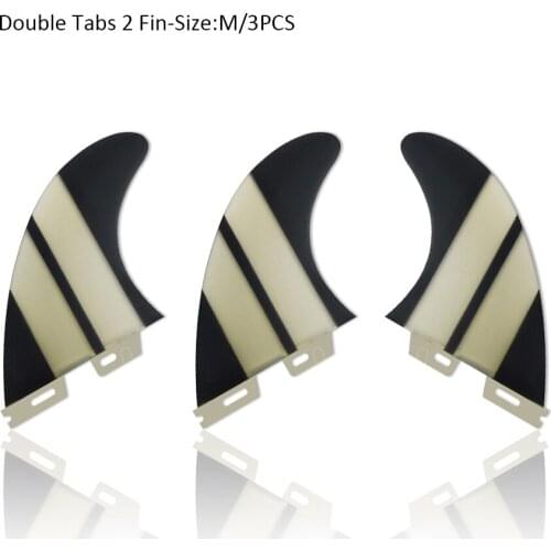 Double Tabs 2 Fins S/M/L+GL fins 2pcs3pcs/5pcs Set Surfboard Fin Fibreglass Fins Double Tabs 2 Quilhas Fins