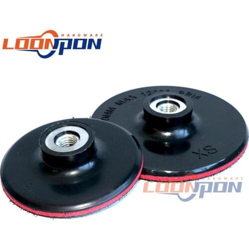 3inch/4inch/5inch Sanding Disc Backing Pad Sandpaper Self-adhesive M10 Hook-Loop Backed Plate fit Sander Mill 1Pc