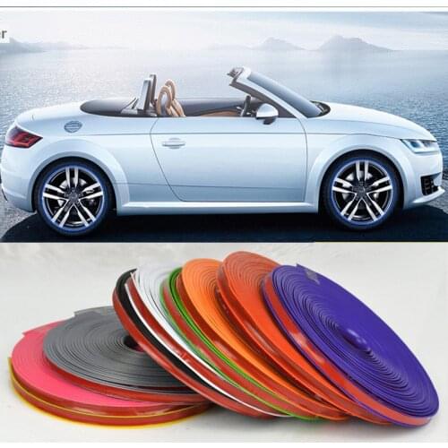 Auto Tire Rims Plated Strip Wheel Protection Decoration For Kia Rio K2 K3 Ceed Sportage 3 sorento cerato armrest picanto optima