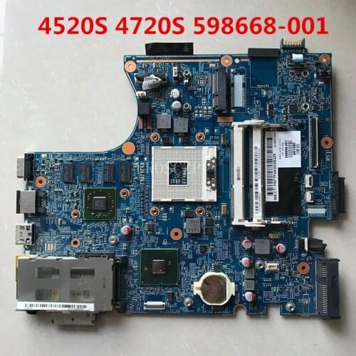 Free shipping For Probook 4520 Laptop motherboard 598668-001 598668-501 598668-601 H9265-4 48.4GK06.041 working well
