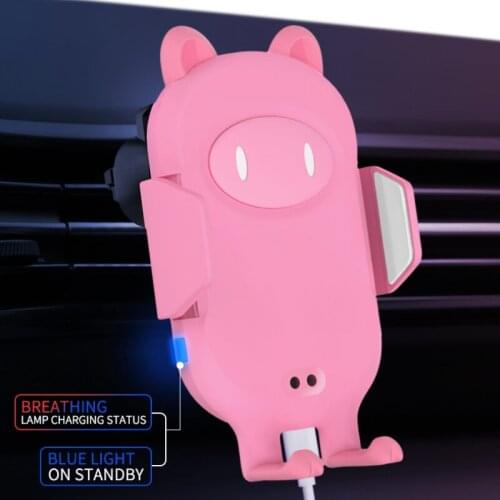 Quick Wireless Charging Charger Car Mount Mobile Phone Holder Wireless Car Charger for iPhone XS Max Samsung S8