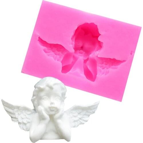 DIY Cute Fondant Mold Sugarcraft Newest Angel Frame Silicone Mold Cake Decorating Tools Chocolate Gumpaste Mold Hot Sale