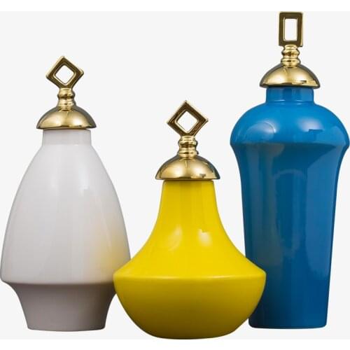 European creative luxury Ceramic Vase Decoration modern simple TV cabinet bedroom dining room living room porch decoration