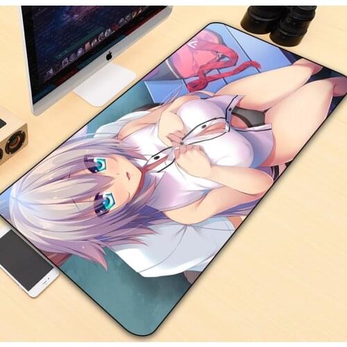 GuJiaDuo Anime Mouse Pad Sexy Girl Laptop Gamer PC Accessories Anti-skid Pad Keyboard Carpet Pad Desktop Large Mousepad Xxl Desk