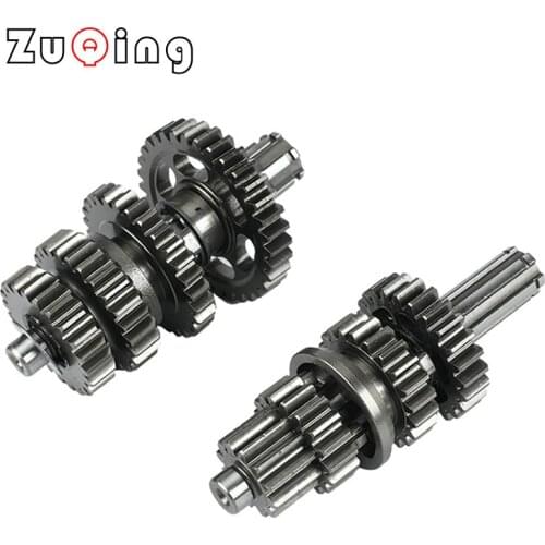 LF125 Transmission Gear Box Main Counter Shaft Assy For lifan 125 125cc 1P52FMI Horizontal Engine kayo BSE Dirt Pit Bike Parts