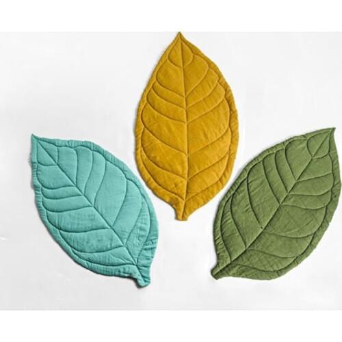 Newborn Baby Carpet Kid Children Room Decor Leaf Shape Soft Crawling Play Mat