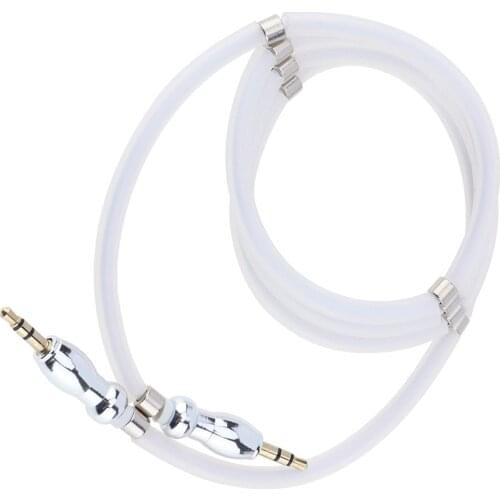 Magnetic Absorption Magic 1M Aux Cable Speaker Wire 3.5mm Jack Audio Cable For Car Headphone Adapter M/M AUX Cord for Samsung