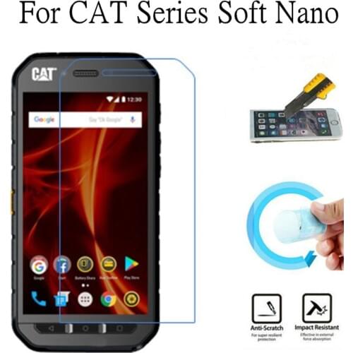 Soft Explosion-proof Nano Protection Film Foil For Cat S61 S41 S31 B30 Screen Protector Not Tempered Glass