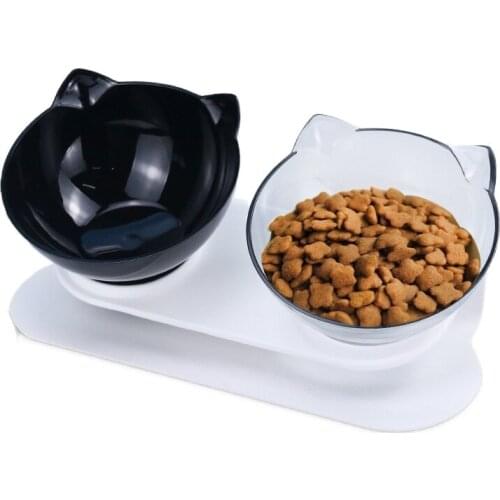 Non-Slip Double Cat Bowl Dog Bowl With Stand Pet Feeding Cat Water Bowl For Cats Food Pet Bowls For Dogs Feeder Product Supplies