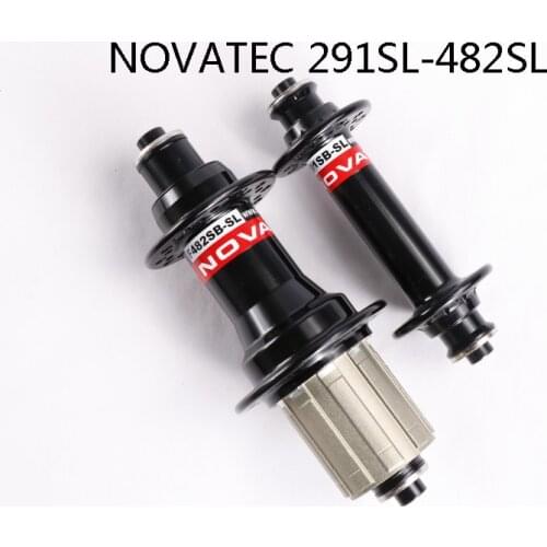 Novatec A291SB-SL/F482SB-SL-BK road bike Super light hubs Front 100mm Rear 130mm black /red Shiman/campy 9/10/11s 20/24H