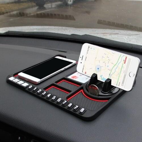 New car anti-slip mat mobile phone holder mat multi-function instrument panel storage pad can be placed mobile phone glasses