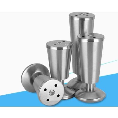 Stainless Steel Furniture Legs 1 Pcs Adjustable Height Furniture Leg Home Room Cabinet Feet European Sofa Chair Bed Table Legs