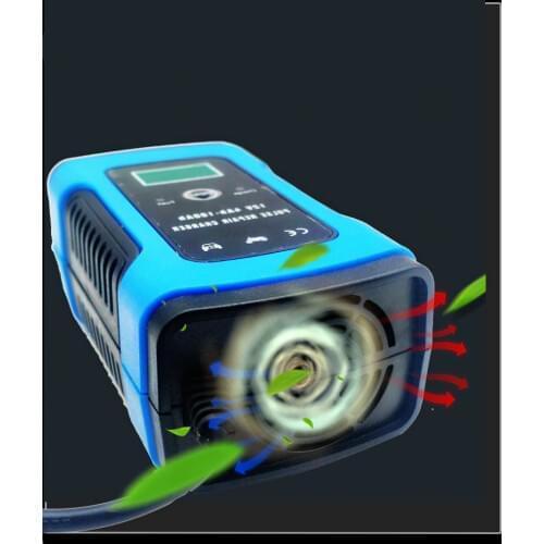 Japan LCD 12V 6A Full Automatic Car Motorcycle Battery Charger Intelligent Smart Lead Acid 6A 220V 10 20 AMP
