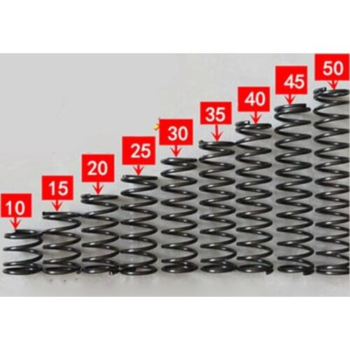 Helical Compression Spring Select Wire Dia 1.6mm OD 20mm Length 15-50mm Steel 10Pcs